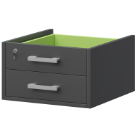 Тумба подвесная ( к столам глубиной 73см) Арго АТ-02 Антрацит